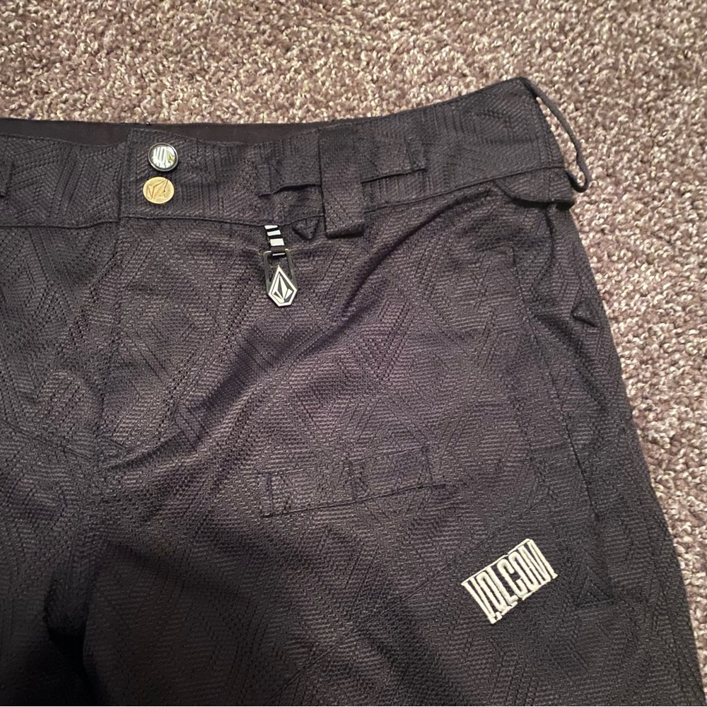 Volcom 15,000MM Waterproof Black Snowboard Ski Winter Pants - Size Medium - Picture 4 of 12